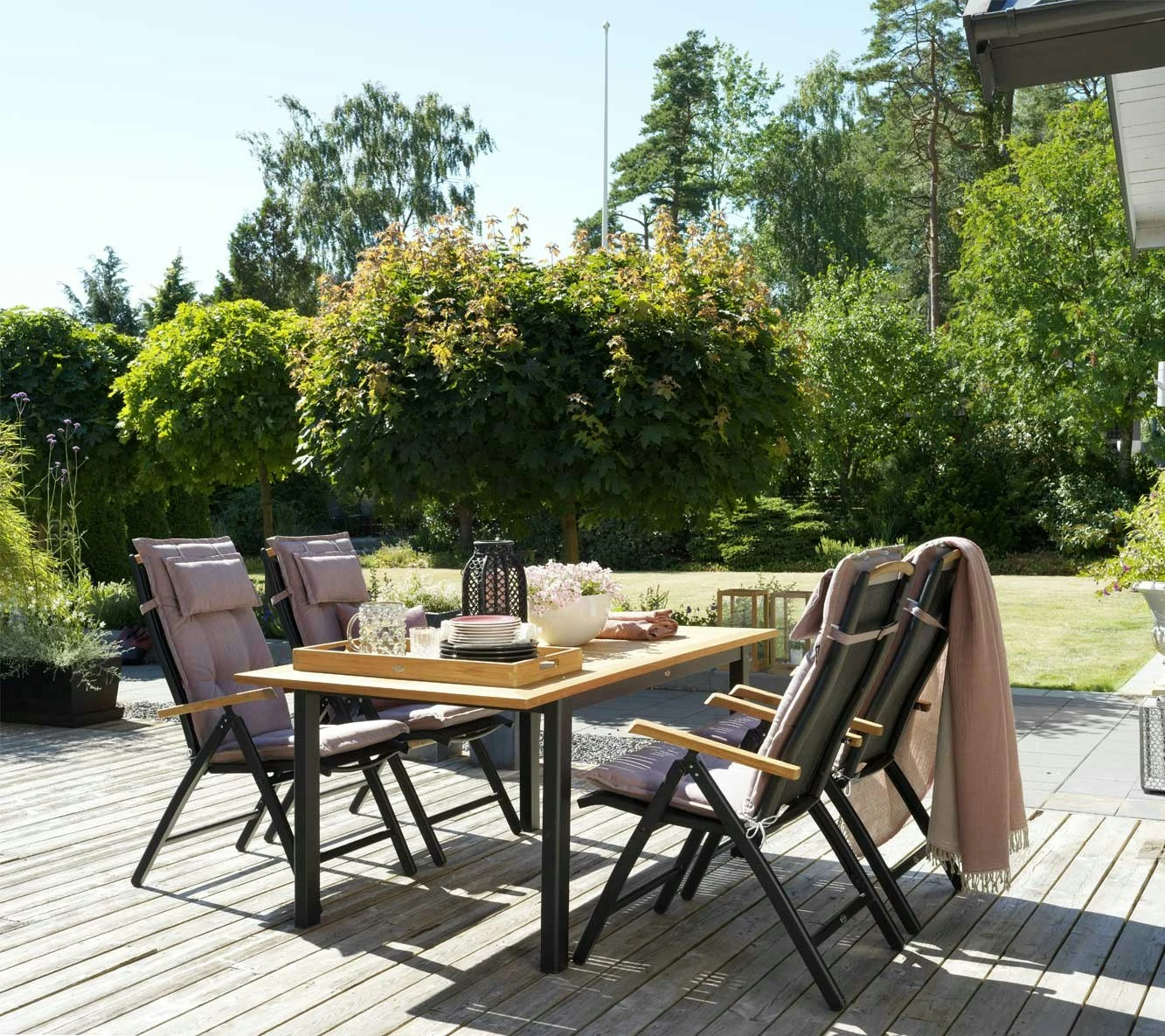 Brafab Andy Stuhl, Teak / Black – Bild 2