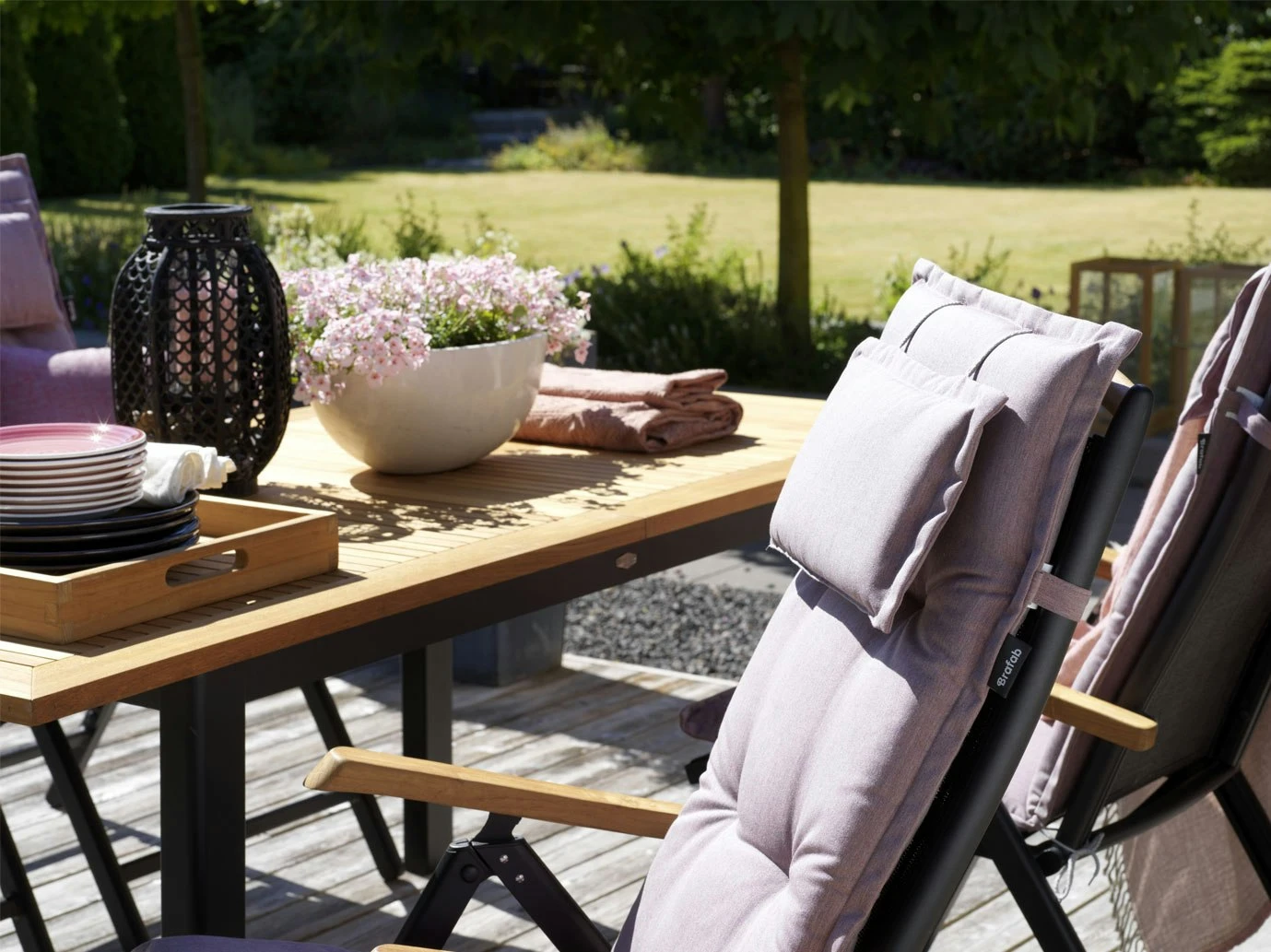 Brafab Andy Stuhl, Teak / Black – Bild 3