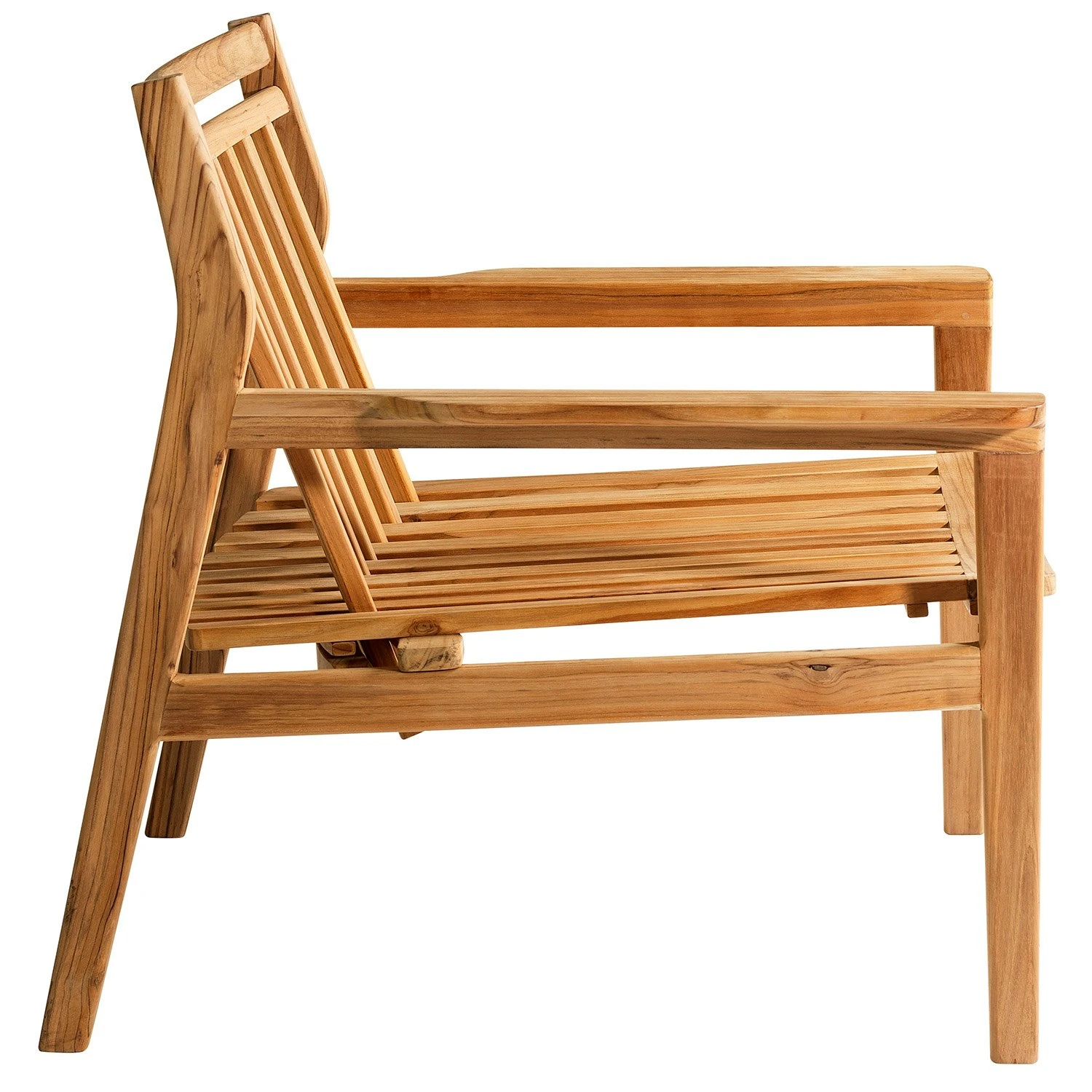 M6 Sammen Lounge Stuhl Im Freien Nutzbar, Teakholz – Bild 5