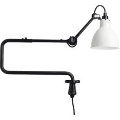 La Lampe Gras N°303 Wandleuchte, Schwarz / Weiß