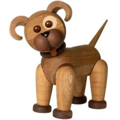 Spring Copenhagen Big Happy Dog Holzfigur 38 Cm